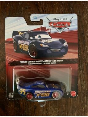 Disney Pixar Cars Fabulous Lightning Mcqueen Blue 2021 Metal Series NEW